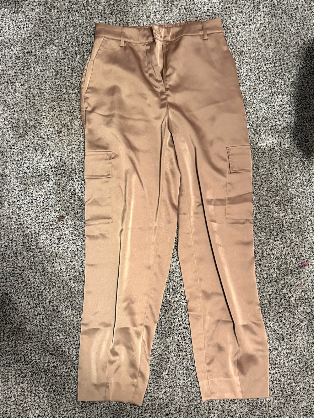 Nicole Miller Satin Cargo Pants